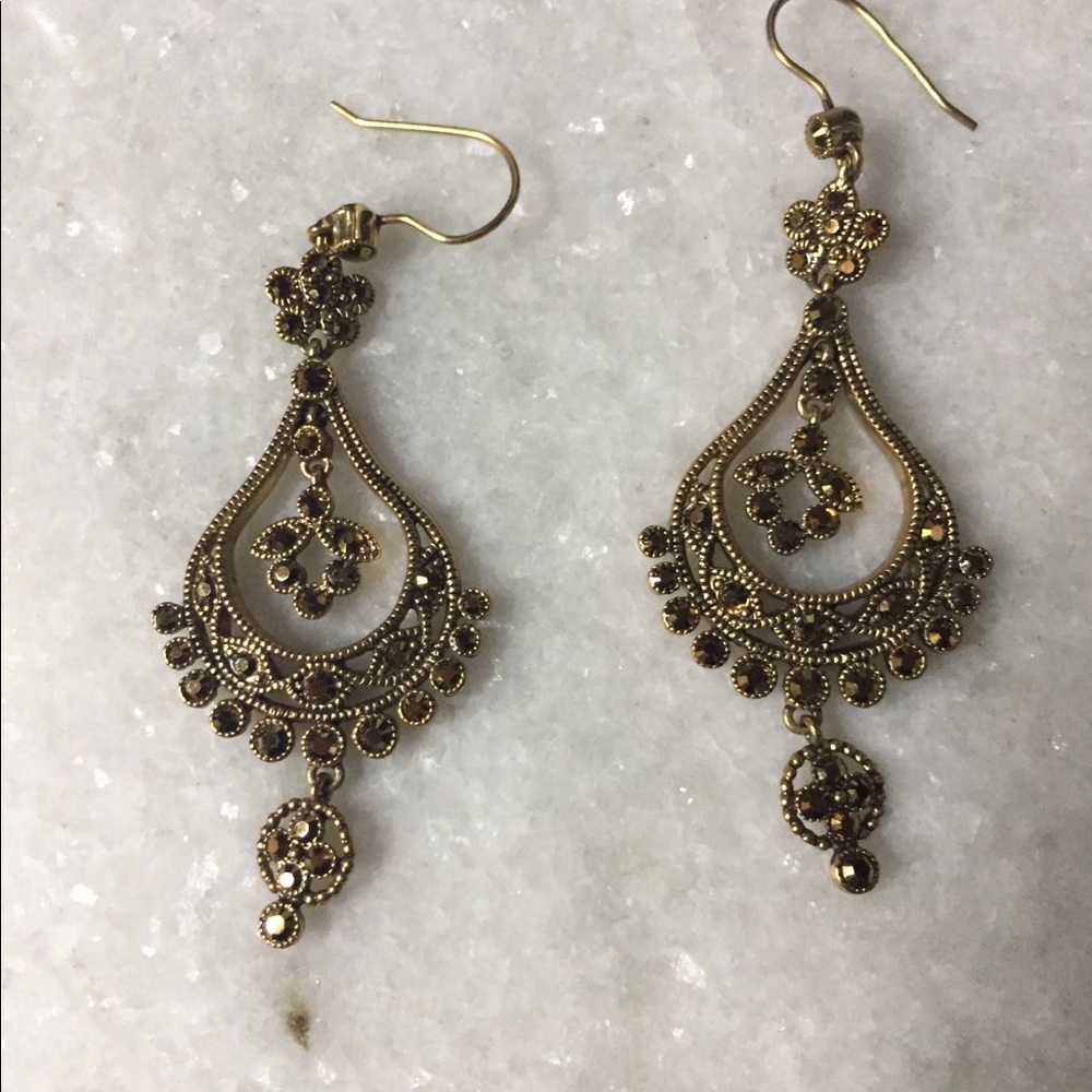 Gold-tone Dangle Earrings